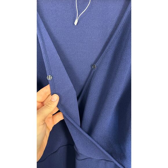 Emery Rose Women's Size 5XL Navy Sequin Sleeve Sheath Knee Length Dress #0421 - Picture 4 of 14